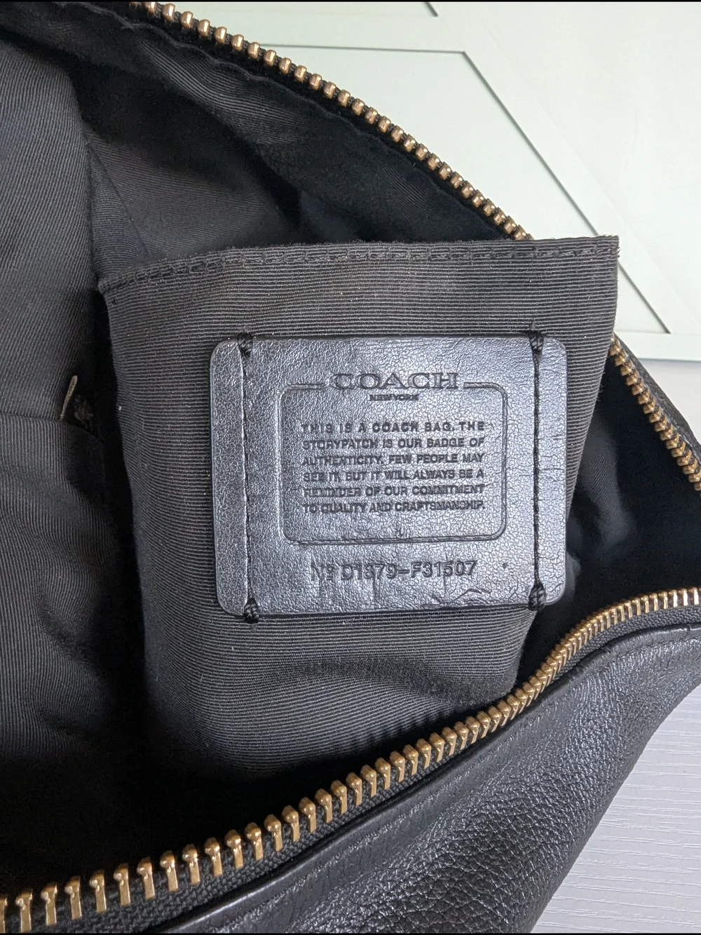 Coach Black Leather Hobo Bag